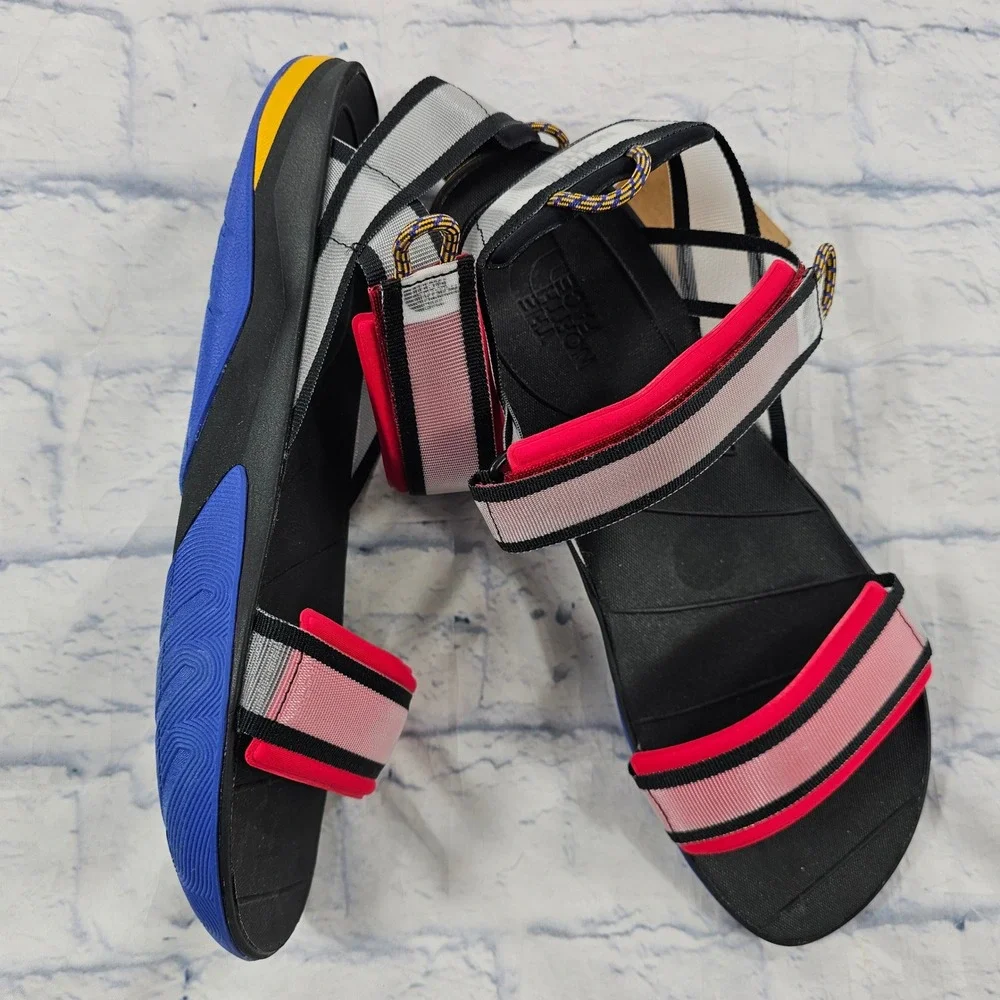 The North Face Skeena Sandals Mens 13 Pink Black Blue Strappy Hiking Gorpcore